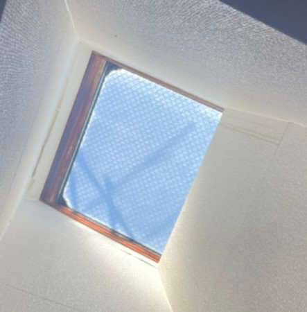 2階天井天窓　雨漏り調査